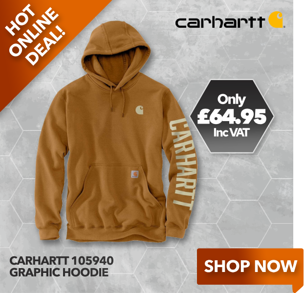 Carhartt 105940 Rain Defender C Graphic Hoodie HOT ONLINE DEAL!